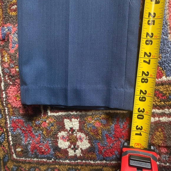 Van Heusen Slim-Fit Men’s Blue Dress Pants 32x32 - Picture 7 of 10